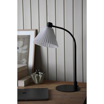 Markslöjd 108697 - Stolní lampa MIRA 1xE14/40W/230V černá/bílá