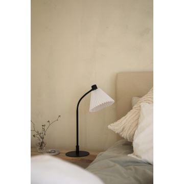 Markslöjd 108697 - Stolní lampa MIRA 1xE14/40W/230V černá/bílá