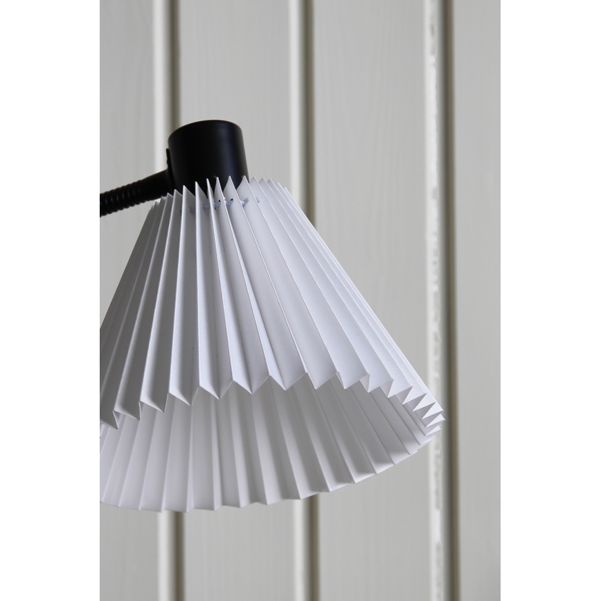 Markslöjd 108697 - Stolní lampa MIRA 1xE14/40W/230V černá/bílá