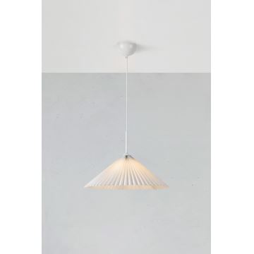 Markslöjd 108711 - Lustr na lanku PLISADO 1xE27/40W/230V pr. 50 cm bílá