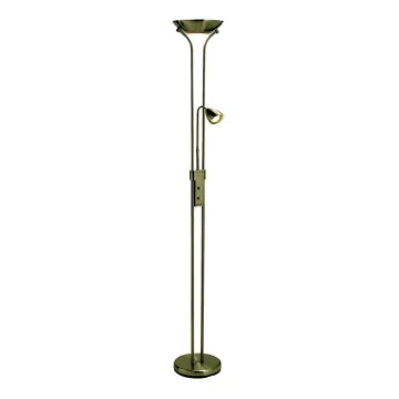 Markslöjd 111247 - Stmívatelná stojací lampa DETROIT 1xR7s/230W/230V + 1xGU10/35W bronz