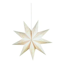 Markslöjd 700319 - Vánoční dekorace SOLVALLA 1xE14/25W/230V bílá 45 cm