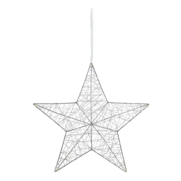 Markslöjd 703436 - LED Vánoční dekorace ARTUR 30xLED/0,9W/4,5V stříbrná 50 cm