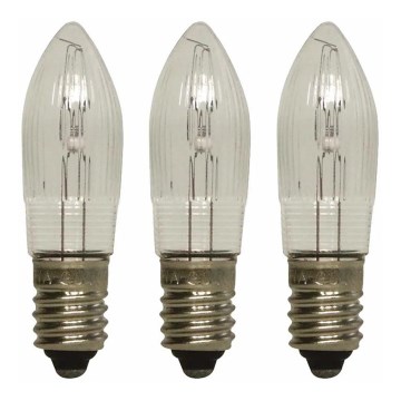 Markslöjd 8264 - SADA 3x Vánoční žárovka TOPPLAMPA E10/3W/55V