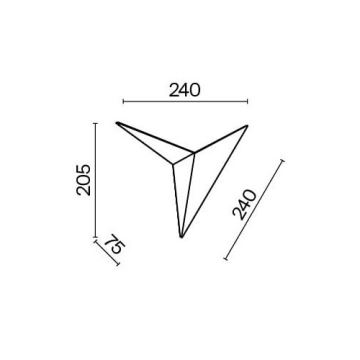 Maytoni C808WL-L3B - LED Nástěnné svítidlo TRAME LED/3W/230V černá