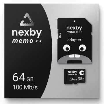 MicroSDXC 64GB U3 100MB/s + SD adaptér