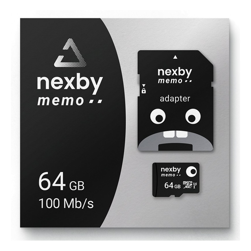 MicroSDXC 64GB U3 100MB/s + SD adaptér