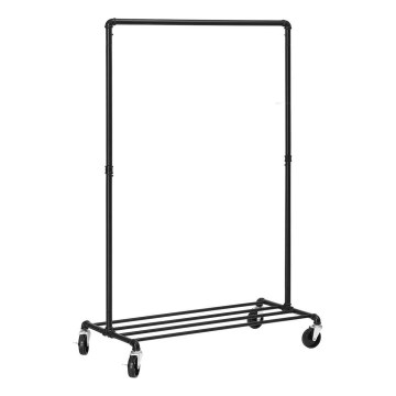 Mobilní stojanový věšák LINEA černá