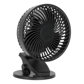 Nabíjecí stolní ventilátor s klipem VIENTO 6W/5V 2000 mAh černá