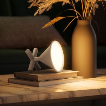 Nanoleaf - LED RGBW Stmívatelná nabíjecí stolní lampa UMBRA CONO LED/2,4W/5V 2700-6500K 2530 mAh šedá