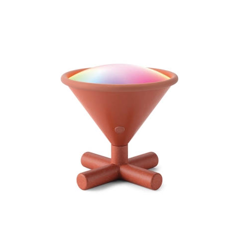 Nanoleaf - LED RGBW Stmívatelná nabíjecí stolní lampa UMBRA CONO LED/2,4W/5V 2700-6500K 2530 mAh hnědá