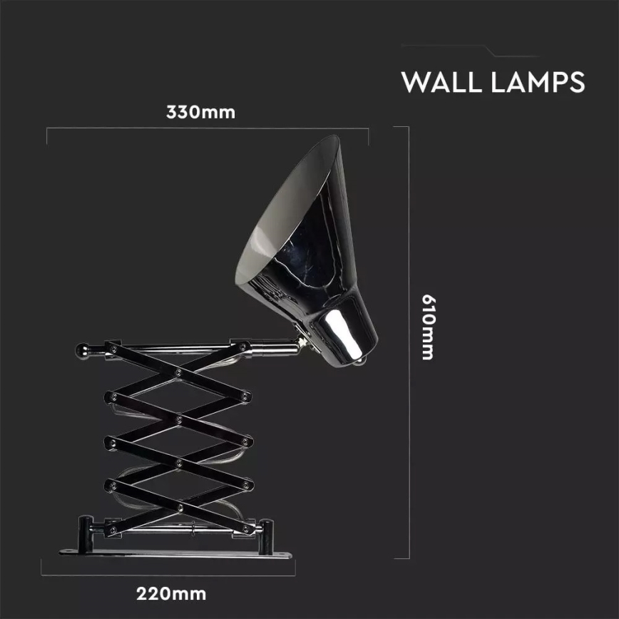 Nástěnná lampa 1xE27/60W/230V