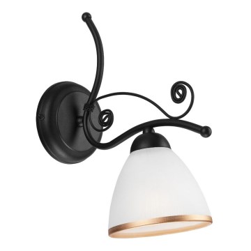 Nástěnná lampa RETRO II 1xE27/60W/230V černá matná