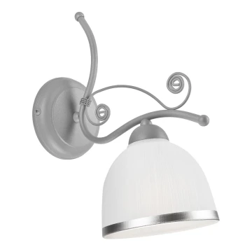 Nástěnná lampa RETRO II 1xE27/60W/230V stříbrná