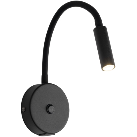 Nástěnná lampa s USB portem LAGOS 1xG9/6W/5V černá