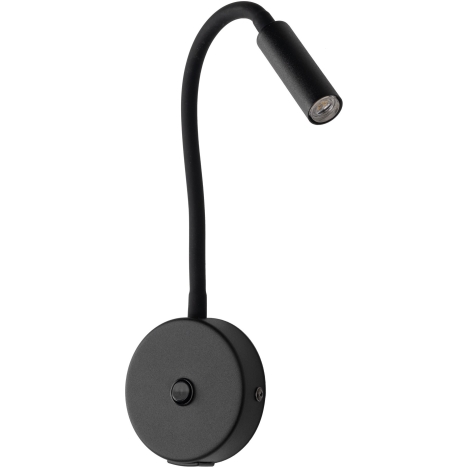 Nástěnná lampa s USB portem LAGOS 1xG9/6W/5V černá