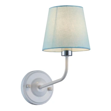 Nástěnná lampa YORK 1xE14/60W/230V bílá/modrá