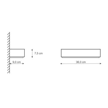 Nástěnné svítidlo BRICK 2xE14/12W/230V sádra/bílá