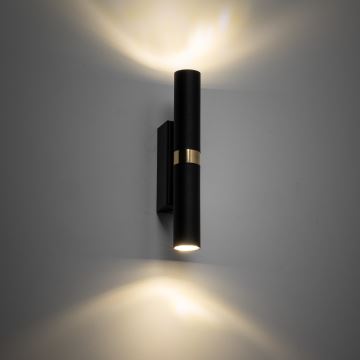 Nástěnné svítidlo LAGOS 2xG9/8W/230V černá/zlatá