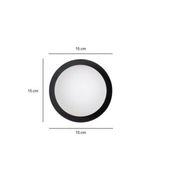 Nástěnné svítidlo MINERVA 1xE14/10W/230V černá