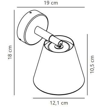 Nordlux - Koupelnové bodové svítidlo IP 1xGU10/8W/230V IP44