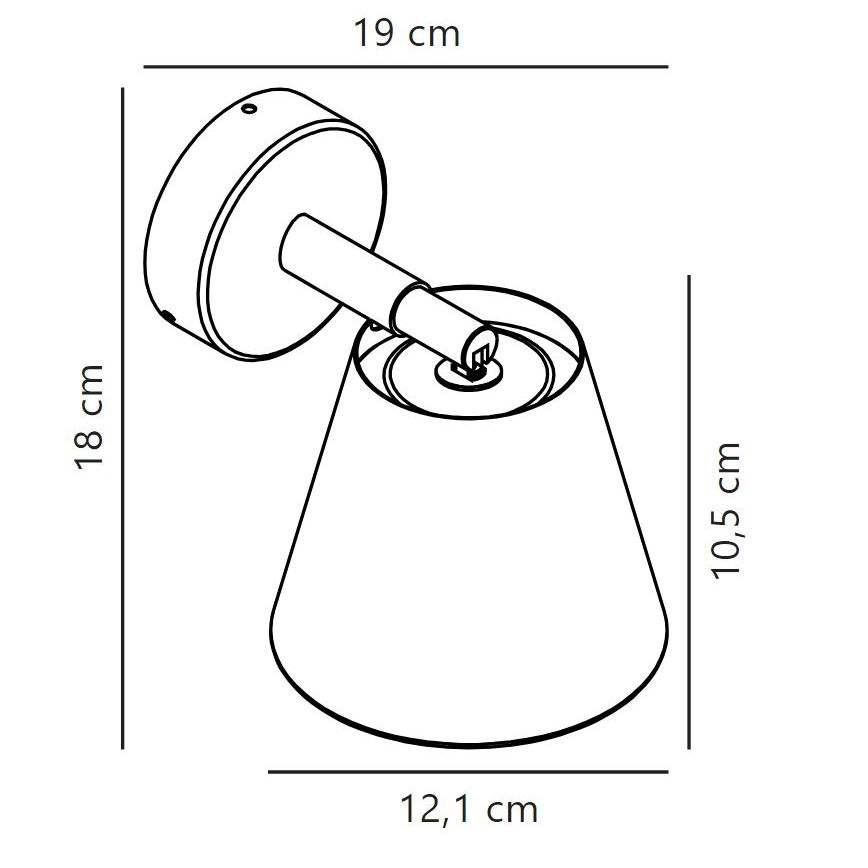 Nordlux - Koupelnové bodové svítidlo IP 1xGU10/8W/230V IP44