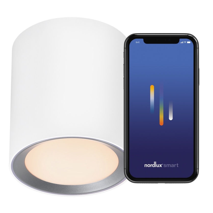 Nordlux - LED Stmívatelné koupelnové bodové svítidlo LANDON SMART LED/8W/230V 2700-6500K IP44 bílá