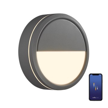 Nordlux - LED Stmívatelné venkovní nástěnné svítidlo AVA SMART LED/9,5W/230V 2700K IP54 šedá