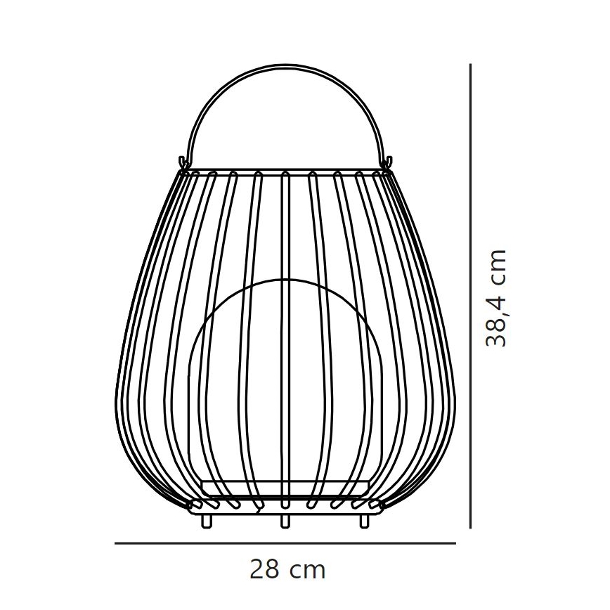 Nordlux - LED Stmívatelné venkovní přenosné svítidlo JIM TO-GO LED/3W/5V IP54 černá