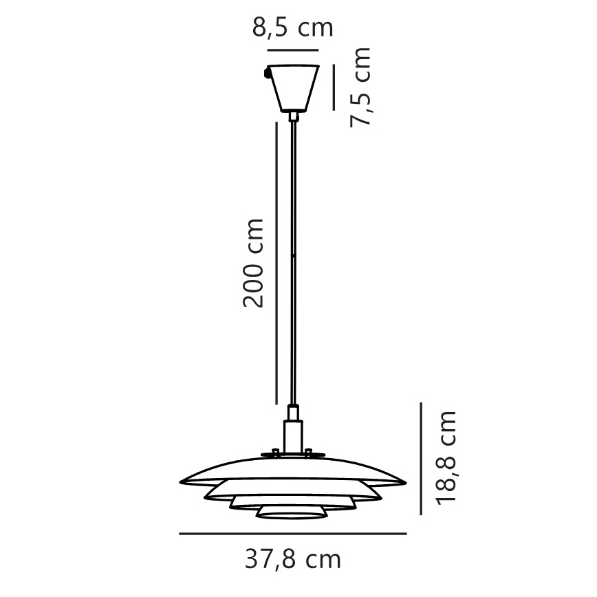 Nordlux - Lustr na lanku BRETAGNE 1xG9/25W/230V bílá