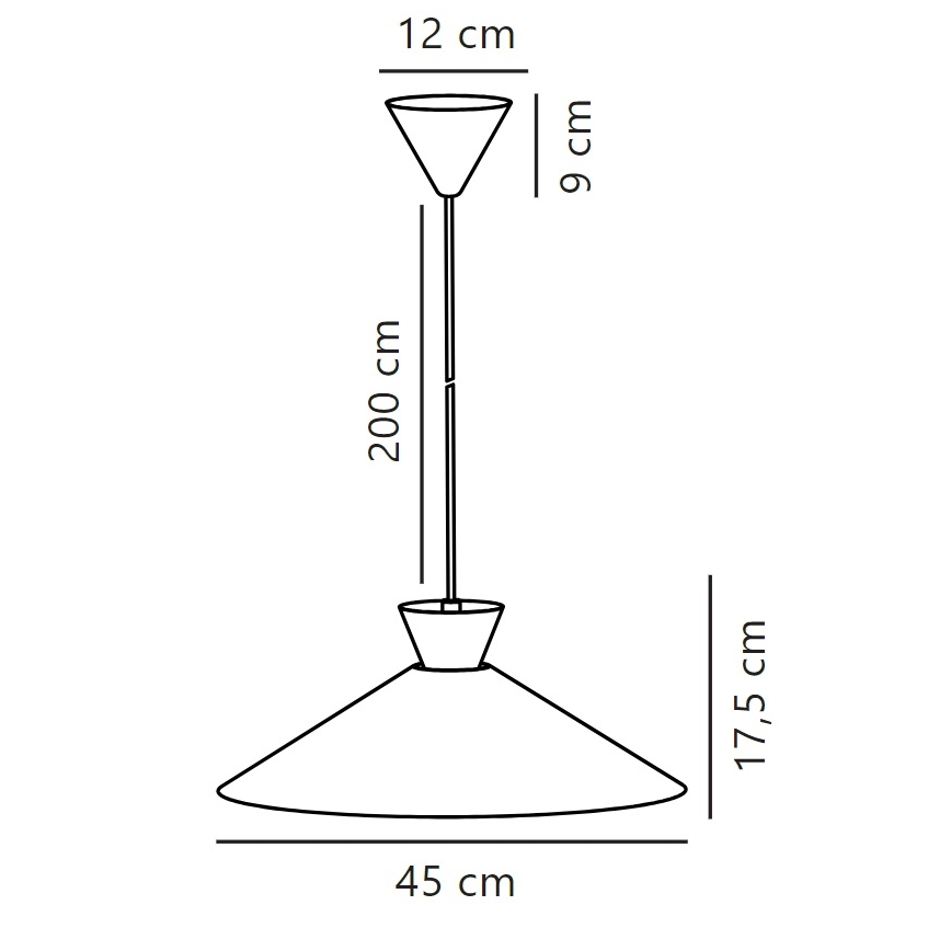 Nordlux - Lustr na lanku DIAL 1xE27/40W/230V pr. 45 cm bílá