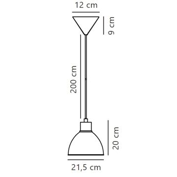 Nordlux - Lustr na lanku POP 1xE27/40W/230V béžová