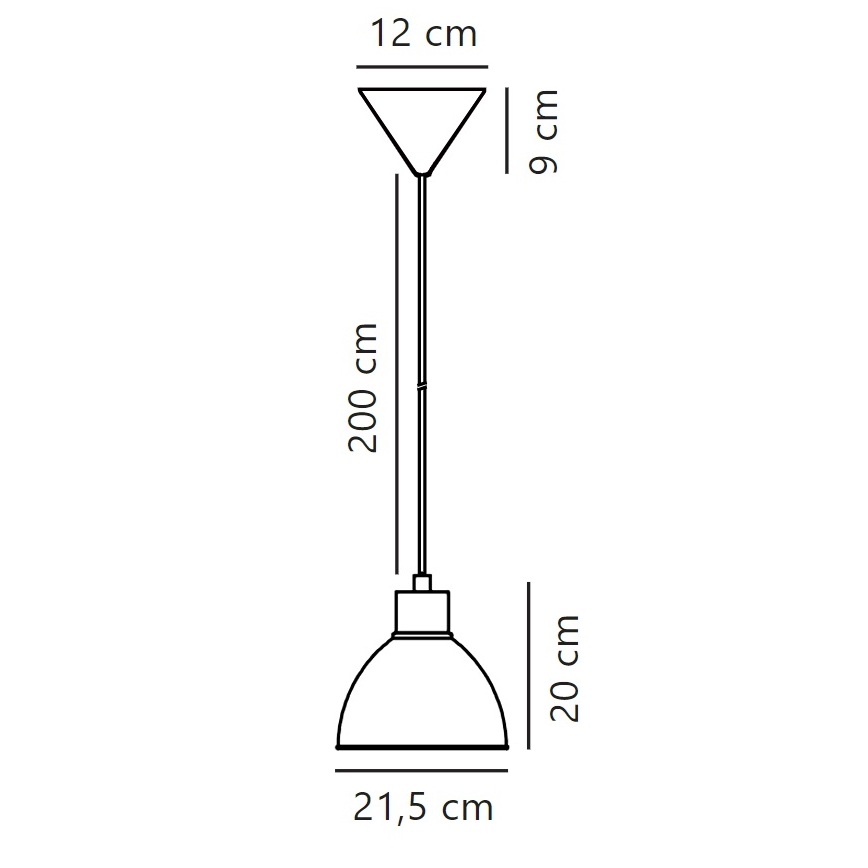 Nordlux - Lustr na lanku POP 1xE27/40W/230V bílá