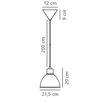 Nordlux - Lustr na lanku POP 1xE27/40W/230V mintová