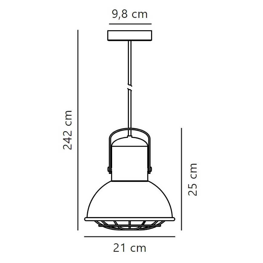 Nordlux - Lustr na lanku PORTER 1xE27/60W/230V