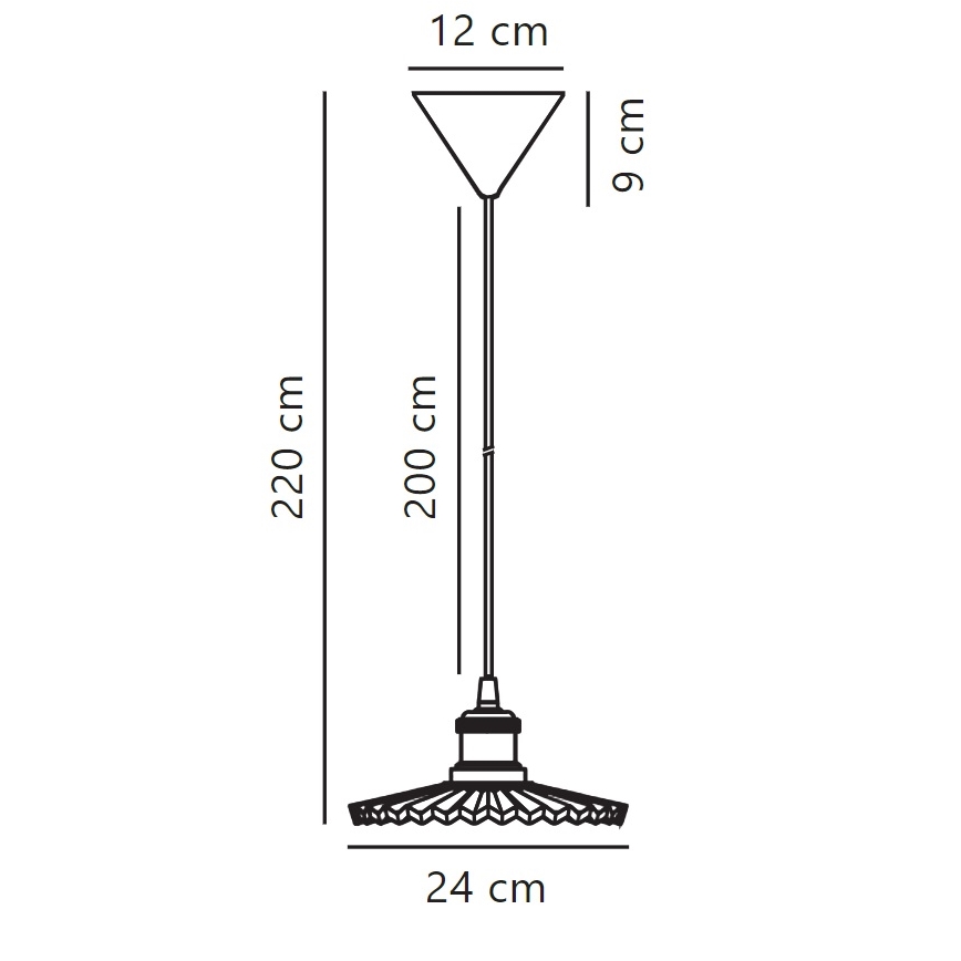 Nordlux - Lustr na lanku TORINA 1xE27/40W/230V pr. 24 cm