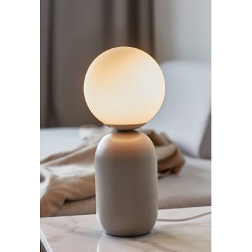 Nordlux - Stolní lampa NOTTI 1xE14/25W/230V šedá