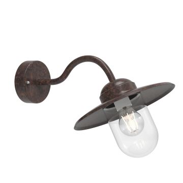 Nordlux - Venkovní nástěnná lampa LUXEMBOURG 1xE27/60W/230V IP54 hnědá/patina
