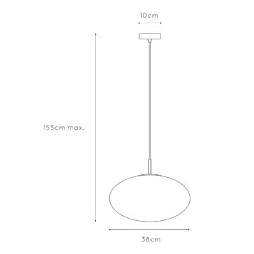 ONLI - Lustr na lanku JANET 1xE27/6W/230V pr. 38 cm