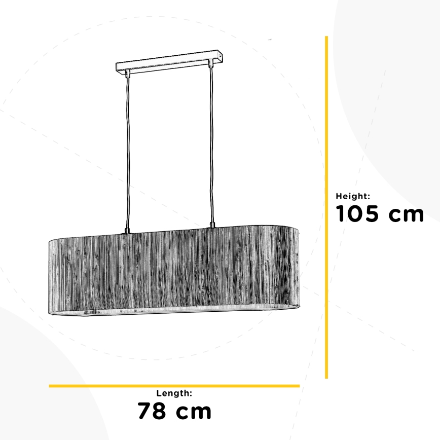 ONLI - Lustr na lanku MADU 2xE27/22W/230V