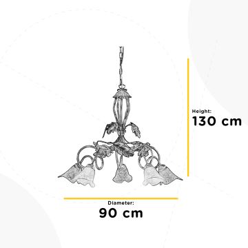 ONLI - Lustr na řetězu MARILENA 5xE14/6W/230V