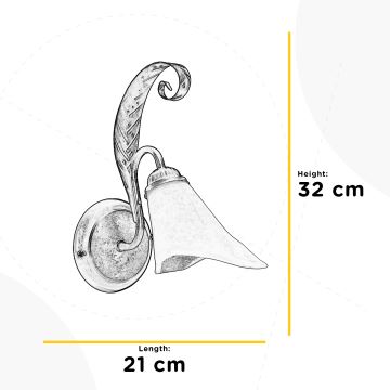 ONLI - Nástěnné svítidlo ALGA 1xE14/6W/230V bronzová