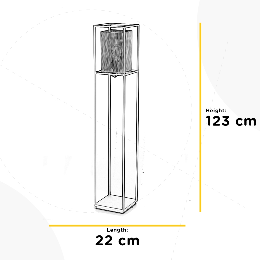 ONLI - Stojací lampa MALIK 1xE27/22W/230V zlatá/černá