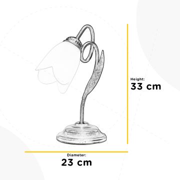 ONLI - Stolní lampa DOPPIO GIRO 1xE14/6W/230V zlatá