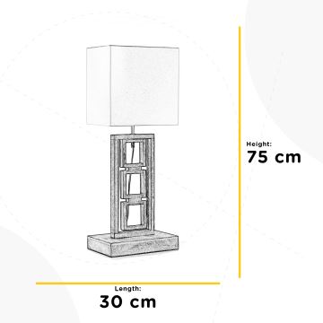 ONLI - Stolní lampa KISAR 2xE27/22W/230V