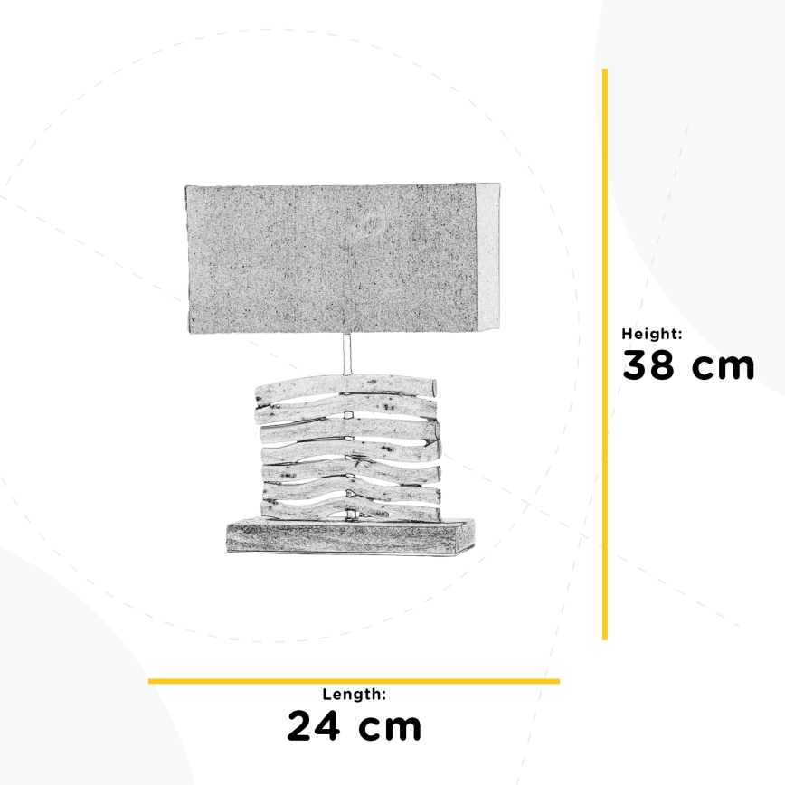 ONLI - Stolní lampa MARICA 1xE27/22W/230V béžová