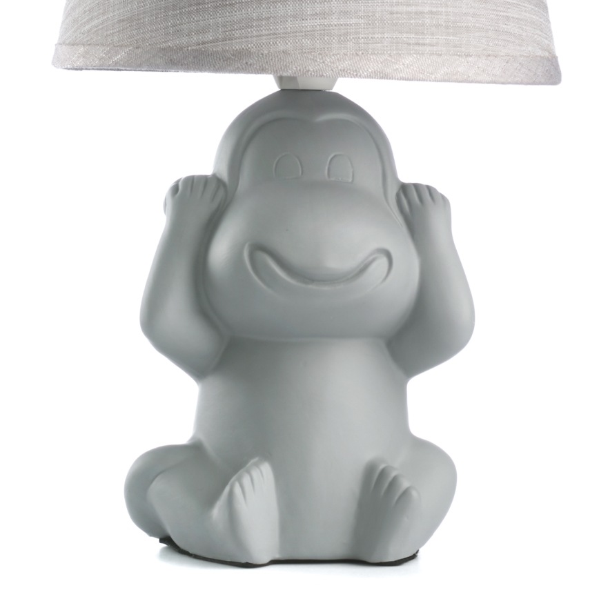 ONLI - Stolní lampa MONKEY 1xE14/6W/230V šedá