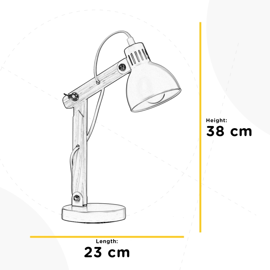 ONLI - Stolní lampa NORA 1xE14/6W/230V šedá