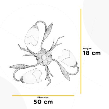 ONLI - Stropní svítidlo DOPPIO GIRO 3xE14/6W/230V zlatá