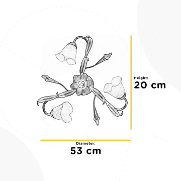 ONLI - Stropní svítidlo LUCREZIA 3xE14/6W/230V krémová